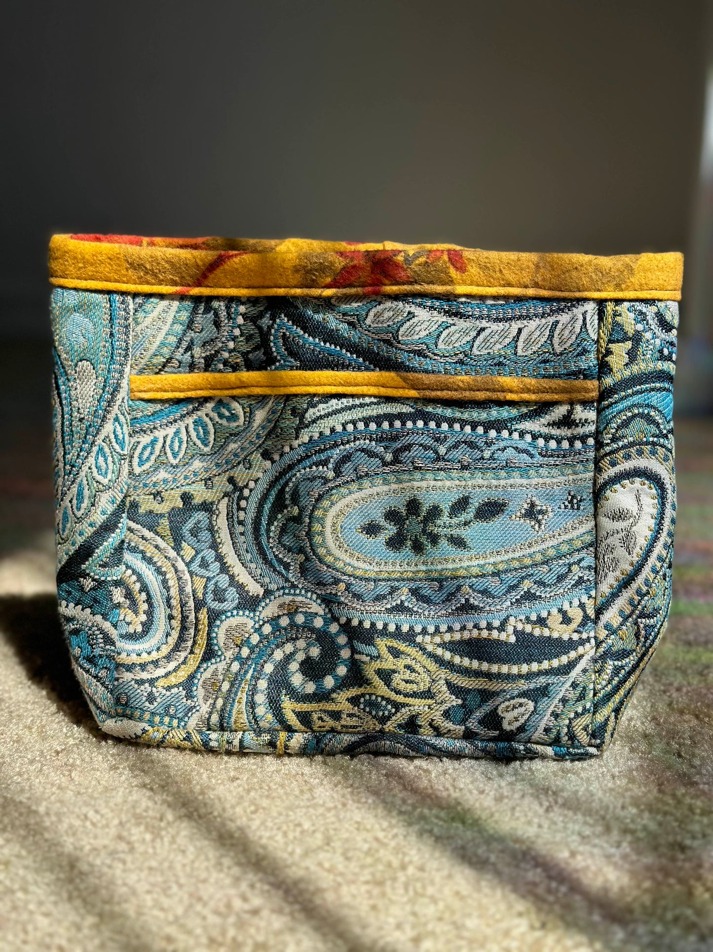 Peacock Chalk Bucket